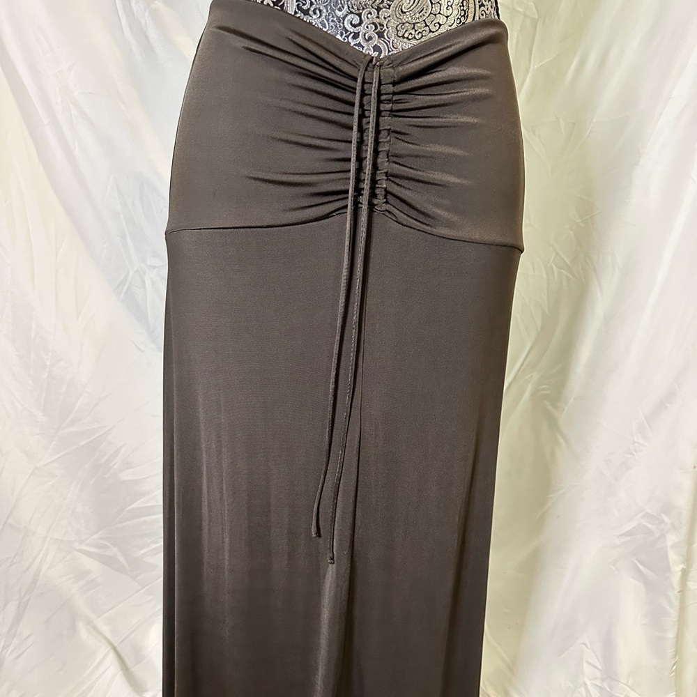 Free People slinky maxi scrunch skirt